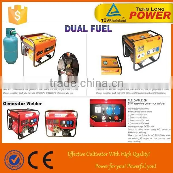 2015 New Portable Dual Fuel Gasoline LPG Generator From 2kw to 7kw photo-3