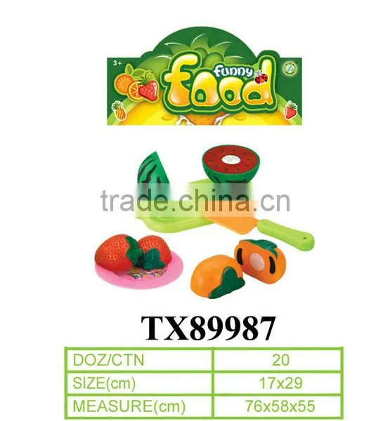 Cutting Plastic Fruits and Vegetables Toy photo-3