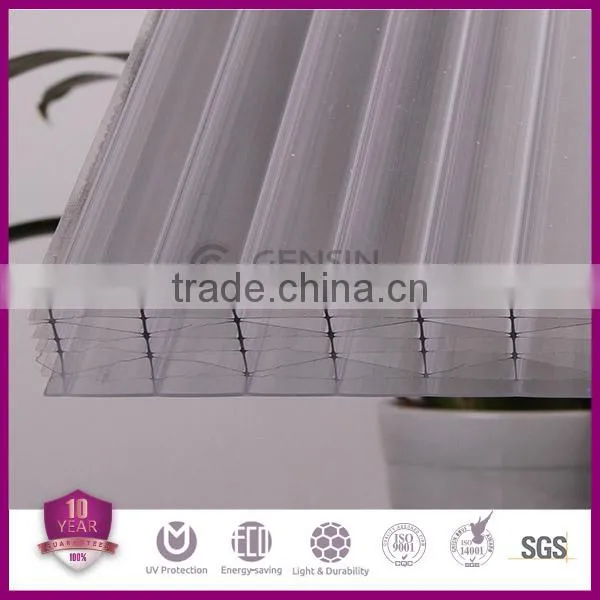 High Quality Thick Multiwall Hollow Polycarbonate Sheet 25mm Thickness UV Protector 10 Years Warranty PC Roofing Panel photo-3