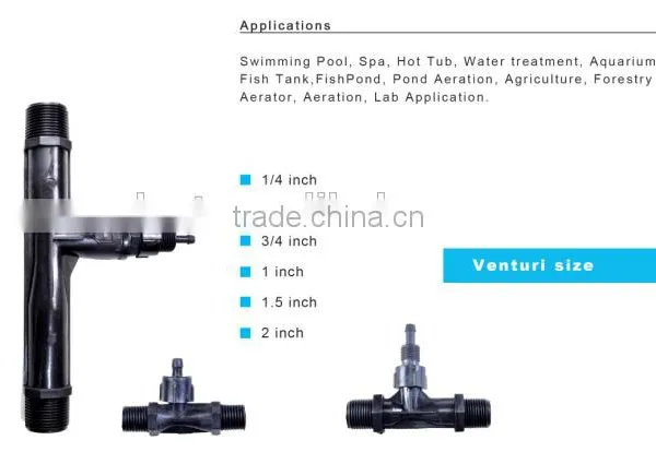 PVDF Ozone Mixing Venturi Injector for Water Treatment photo-2