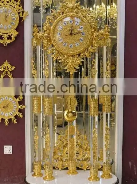 Magnificent French Louis XV Style Palace Standing Clock, Dore Bronze Antique Standing Clock photo-2