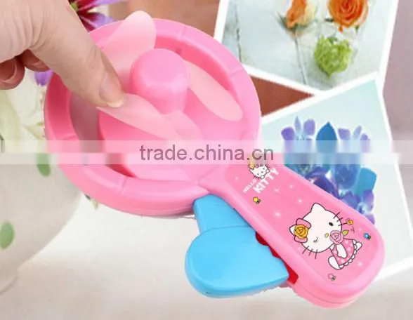 Cheap Plastic Mini Handy Dynamo Fan for Kids in Summer photo-6
