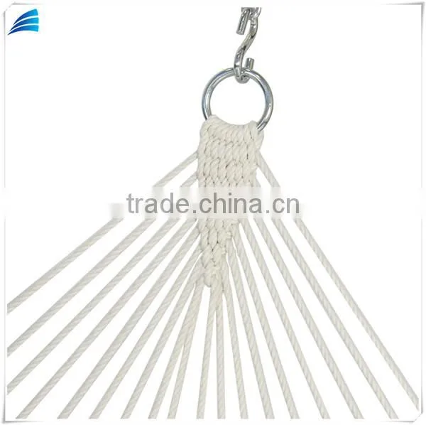 Portable Cotton Fabric Hammock Chair With Detachable Pillow photo-5