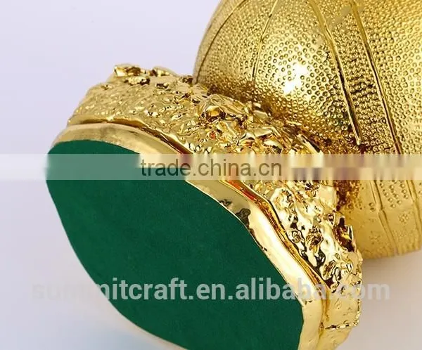 Custom Resin Shinny Golden Basketball Trophy photo-5