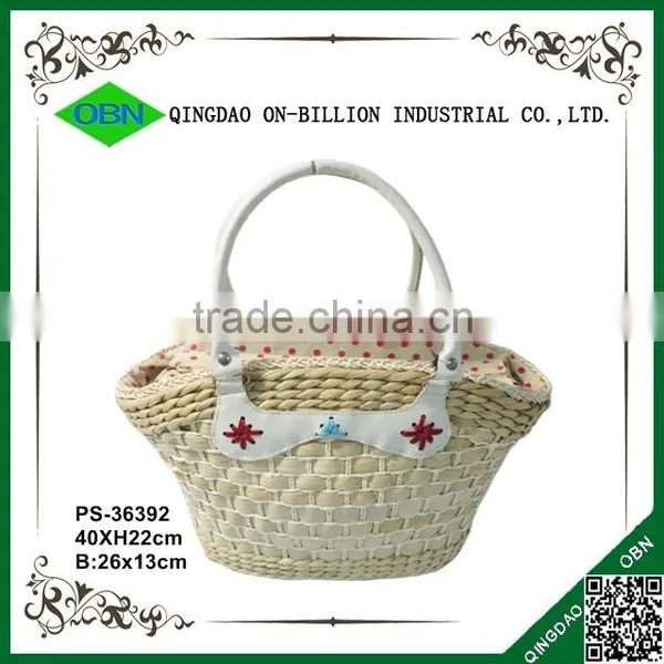 Custom Handmade Corn Husk Hand Bag for Sale photo-2