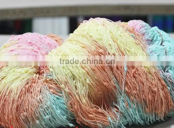 Acrylic Polyamide Blended Knot Fancy Yarn For Weaving photo-3