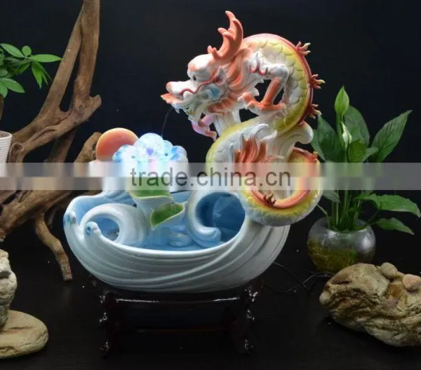 White Ceramic Gift Craft Dragon Ball for Home Decorating photo-5