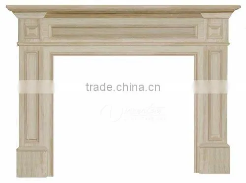 Home Decoration Stone Carvings and Sculptures White Natural Marble Cheap Fireplace Mantel photo-3