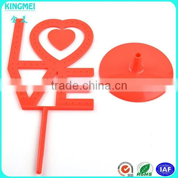 Hot!! Cute Pink Lovely Heart Shape Acrylic Earrings Display Racks photo-2