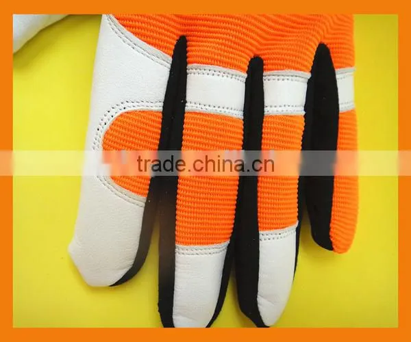 Cheap Custom Fashion Neoprene Spandex Garden Safety Work Mechanical Palm Grip Leather Women Garden Gloves photo-2