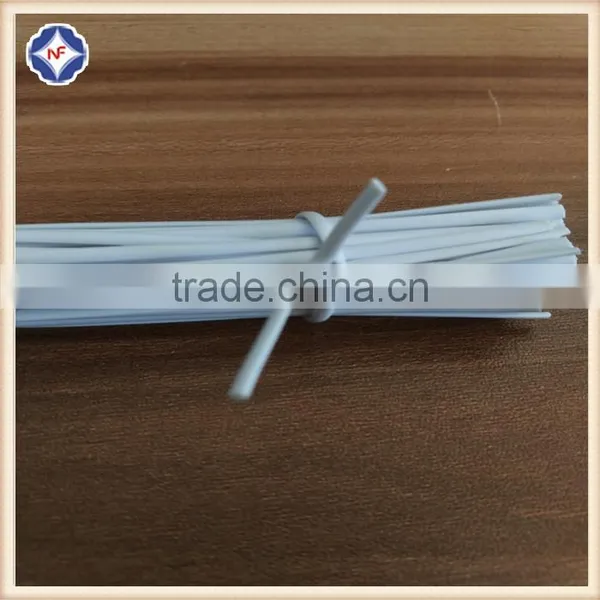 Single Wire Heavy Duty Plastic Oval White Twist Ties for Electric Wire photo-3