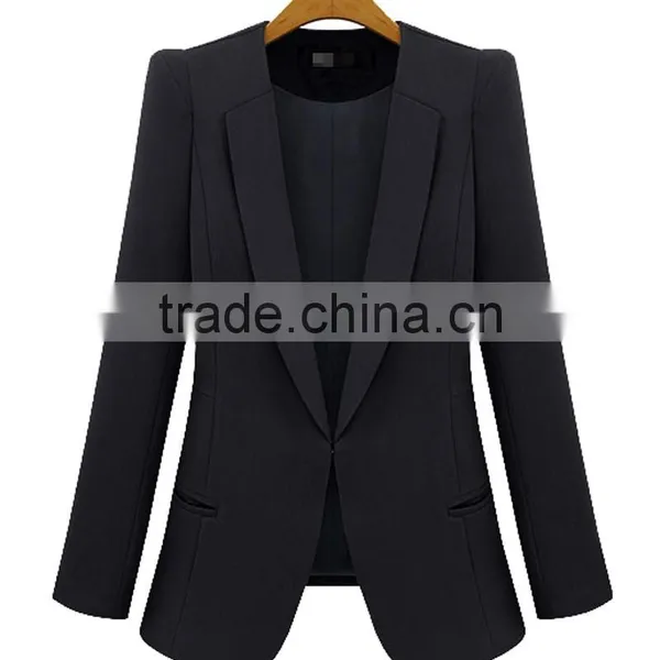 2016 Wholesale Slim Leisure Ladies Blazers Designs for Women photo-4