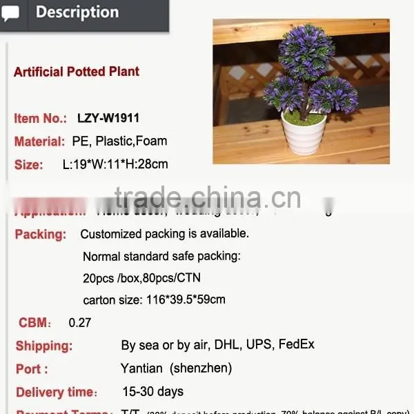 Home and Office Decoration Potted Gift Items Artificial Plants Mini Potted Plants photo-2