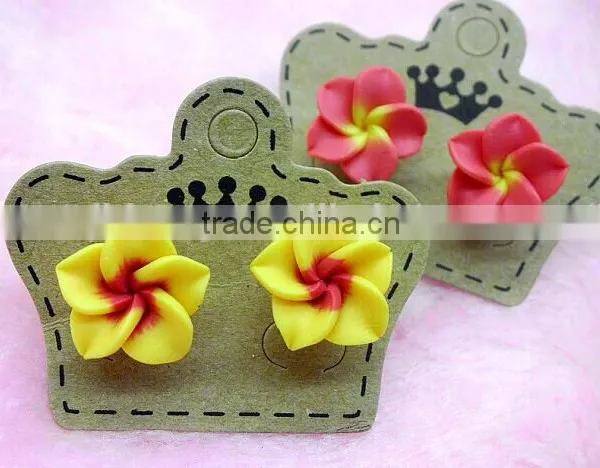 Fashion Hawaiian Plumeria Flower Stud Earring Designs for Women,Kids Polymer Clay Earrings photo-2