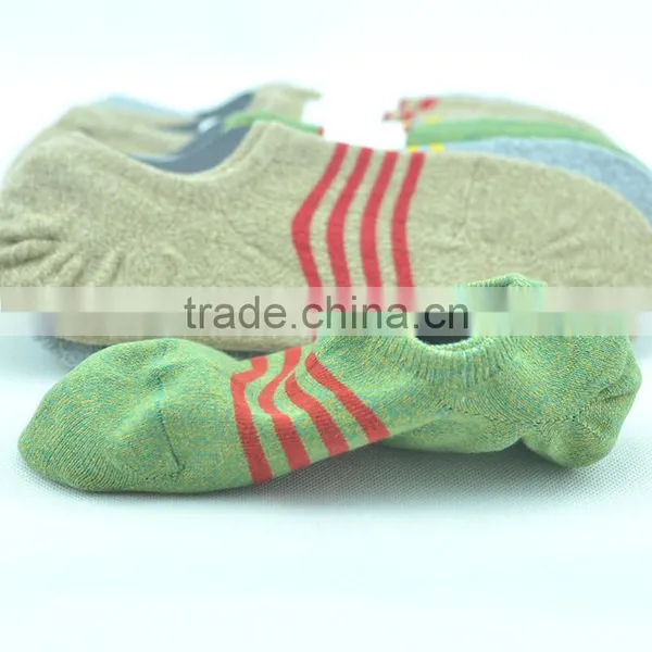 Men Invisible Socks Low Cut Striped Socks photo-2