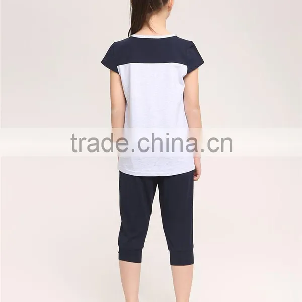 2016 Fashion Dress Leisure Short Sleeves t Shirt Children's Suit of Clithes for Little Girls photo-5