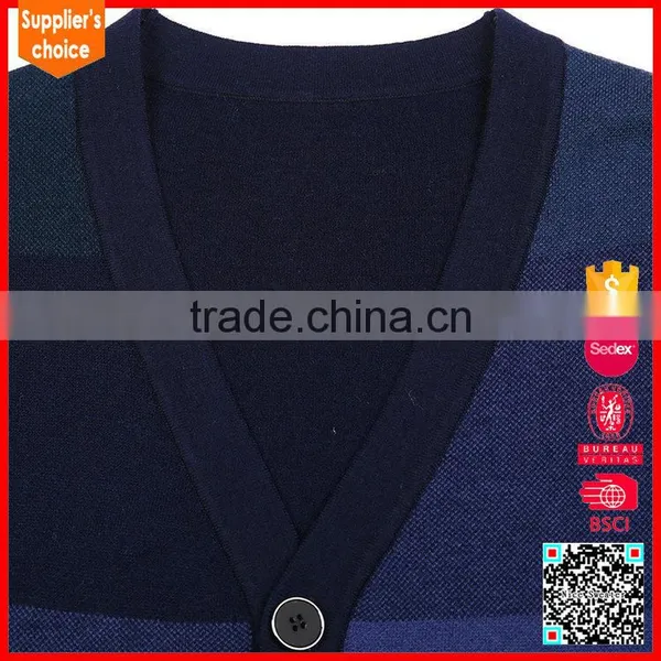 Hot Selling Mens Sleeveless Knitted Cool Sweater Vests Sleeveless Button Sweater Vest photo-3