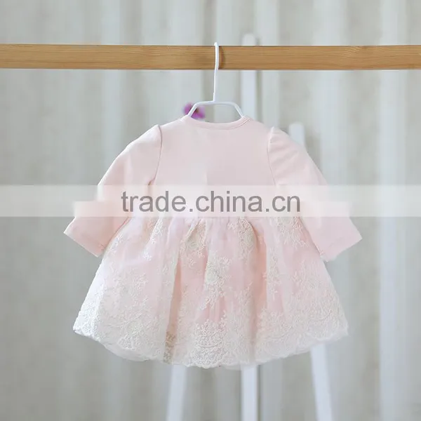 Sweet Style Long Sleeve Wholesale Beautiful Baby Dresses photo-2