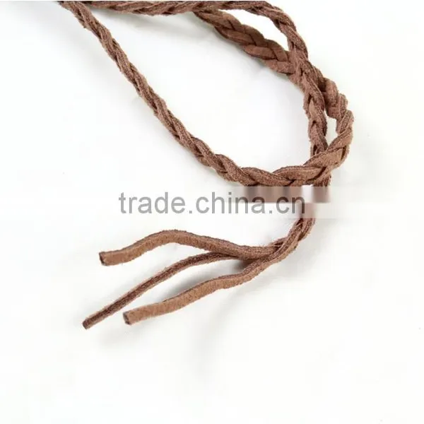 Manufacturers Selling Wholesale DIY Accessories Korea Velvet Three Shares Braided Imitation Leather Rope / Collar / Item Rope photo-3