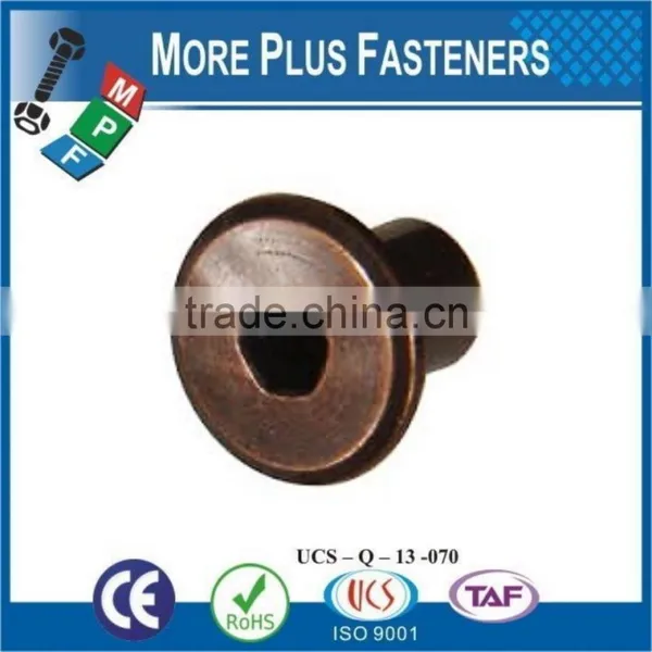 Made in Taiwan Bronze Standard Joint Nickel Black Phosphate Hex Drive Connector Cap Nut photo-2