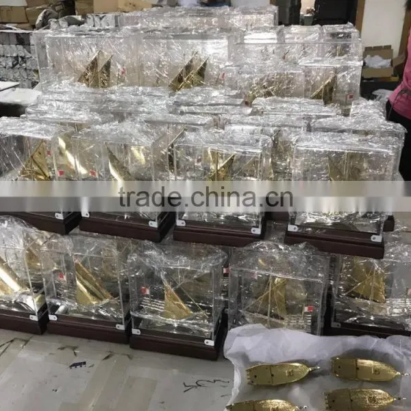 2017 NEW Style High Quality Beautiful Real Gold Plated Dhow With Bahrain Gift photo-3