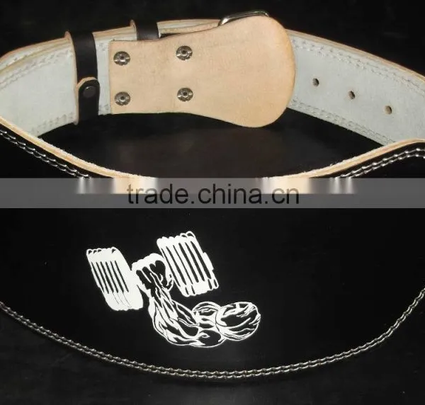 Custom 6" Leather Belt /Gym Leather Belt /weight Lifting Belts photo-4