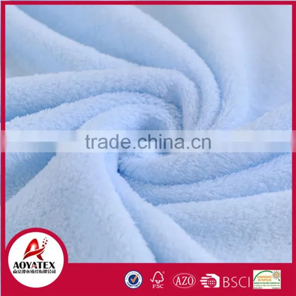 Embroidered Coral Fleece Fabric for Plush Baby Blanket photo-4