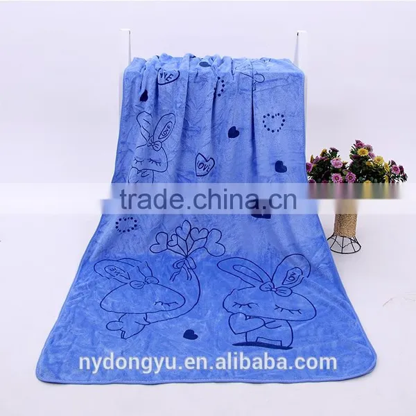Top Quality Microfiber Towel/ Yxg Monkey Rabbit Animal Printed Bath Towels 70x140cm/ Fancy Owels photo-3