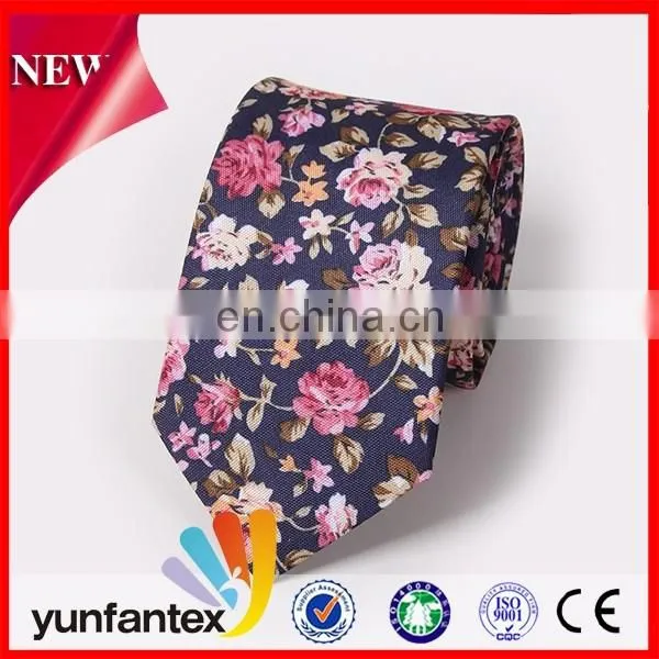 2016 Cheap Flower Pattern Design 100 Cotton Necktie photo-6