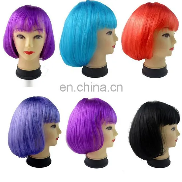 Purple Cosplay Cheap Bob Short Wigs FGW-0061 photo-3
