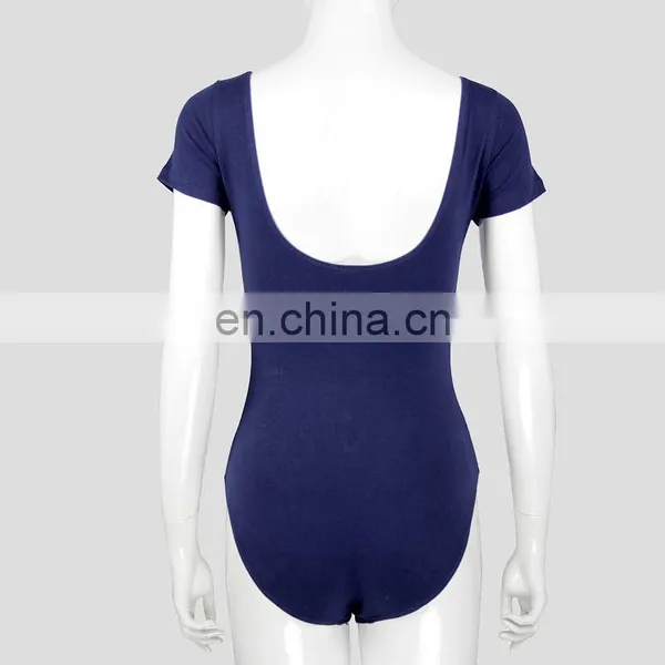 Wholesale Gymnastics Girl Short Sleeve Leotard photo-3