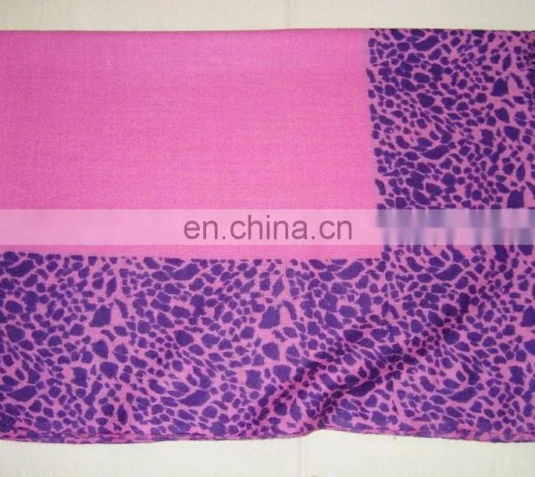 Gauze Pashmina Silk Pashmina Wool Printed Shawls. photo-3