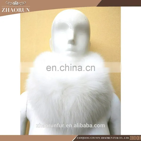 70*20cm Extra Large Natural Fox Fur Collar Real Fox Fur Scarf for Women photo-4