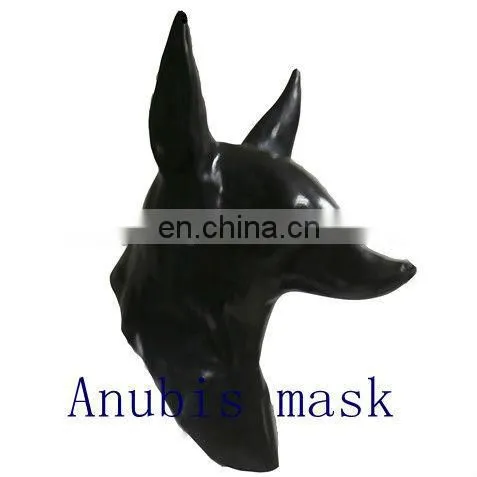 Realistic Animal Head Mask Latex Anubis for Adult Halloween Party Dress Up photo-2