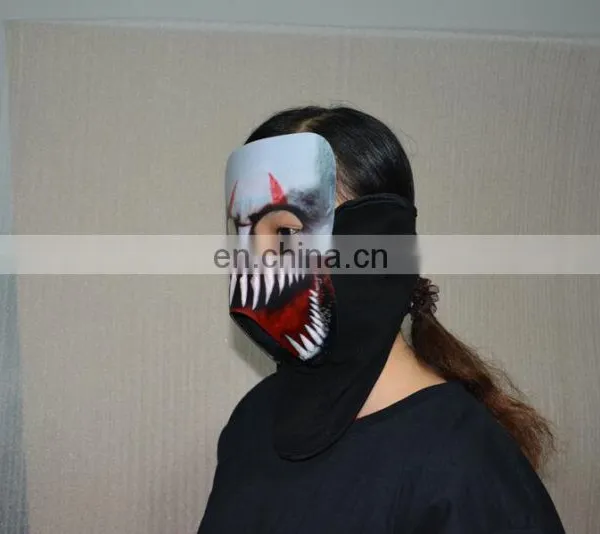 Cold Light Glowing Mask Voice Control Hallowmas Facial Mask photo-4
