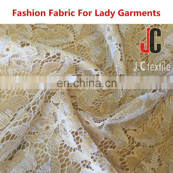 New Fashion JC030 Textile Vintage Style T/C Nylon Cotton African Wedding Lace Fabric photo-3