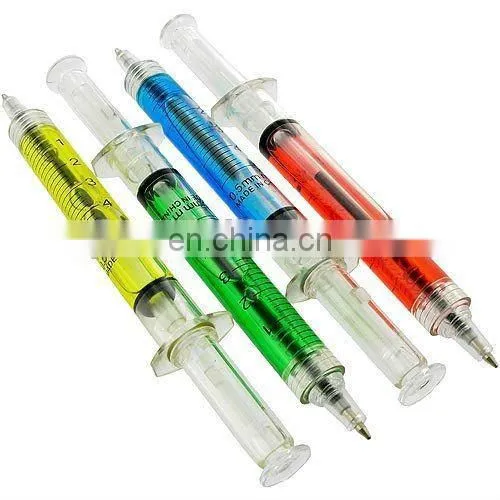 Hot Sale Nurse Lanyard Pen in Syringe Shape Ballpoint Ball Pen photo-5