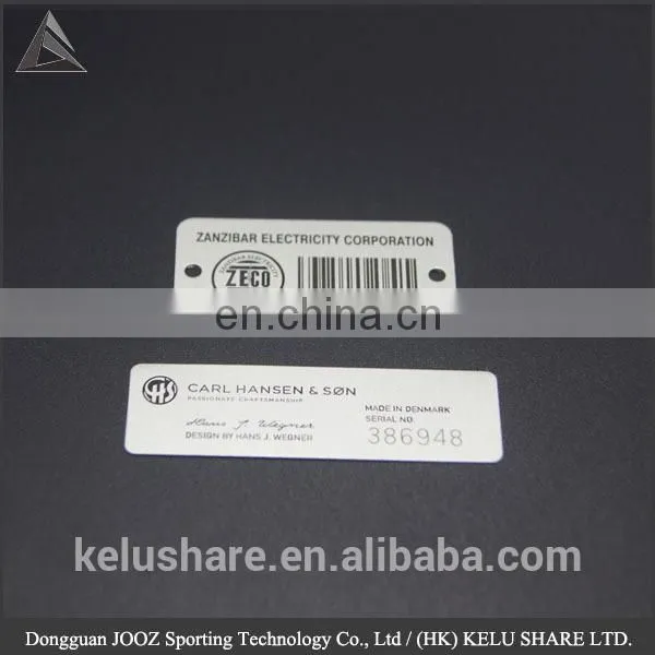 Hotselling Custom Metal QR Code Plate Card