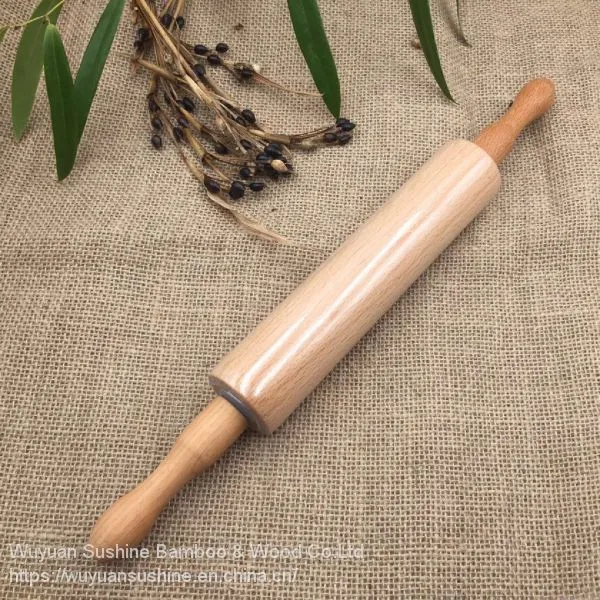 Wooden Rolling Pin,Made of Beech Wood photo-4