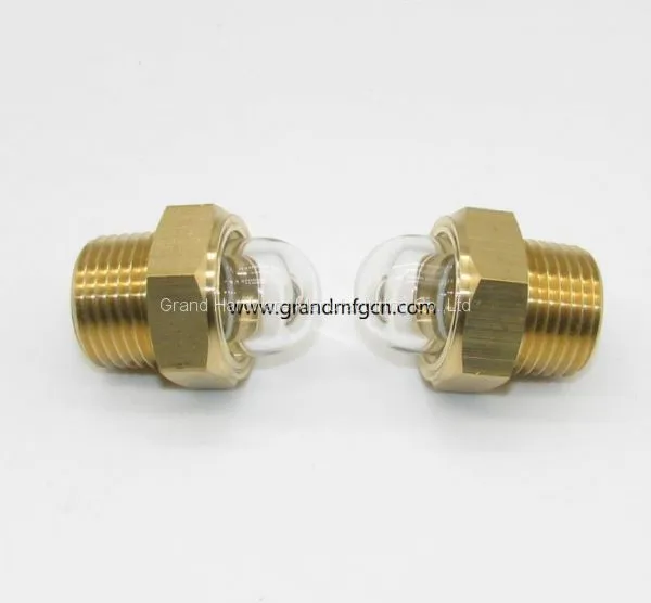 Brass Domed Oil Level Glass Sights for Radiators NPT Pipe Thread 1/2 photo-4