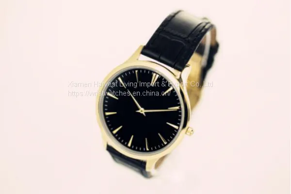 Ultra Thin Men Wrist Watches Casual Watch Analog Leather Stainless Steel Quartz photo-3