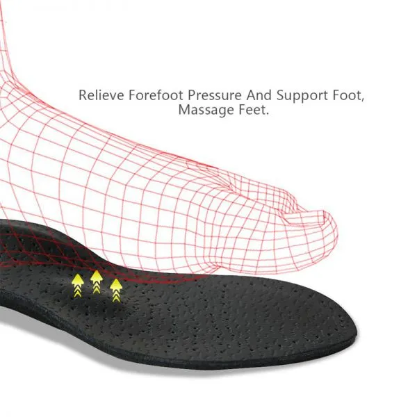 EVA Orthotic Insole Foot Arch Support Orthopedic Correct Flat Feet PU Leather Insert Sole for Shoes photo-5