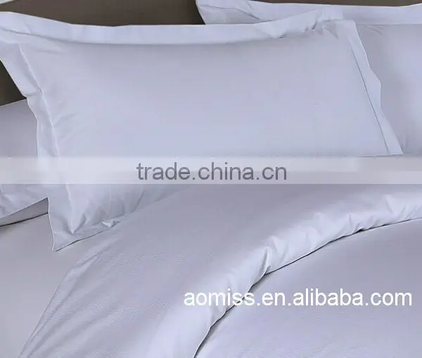 100% Egyption Cotton Plain White Hotel Bed Sheets photo-5