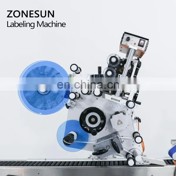 ZONESUN ZS-TB823 Horizontal Tube Sticker Automatic Crayon Plastic Round Bottle Labeling Machine For Cryo Vials photo-3