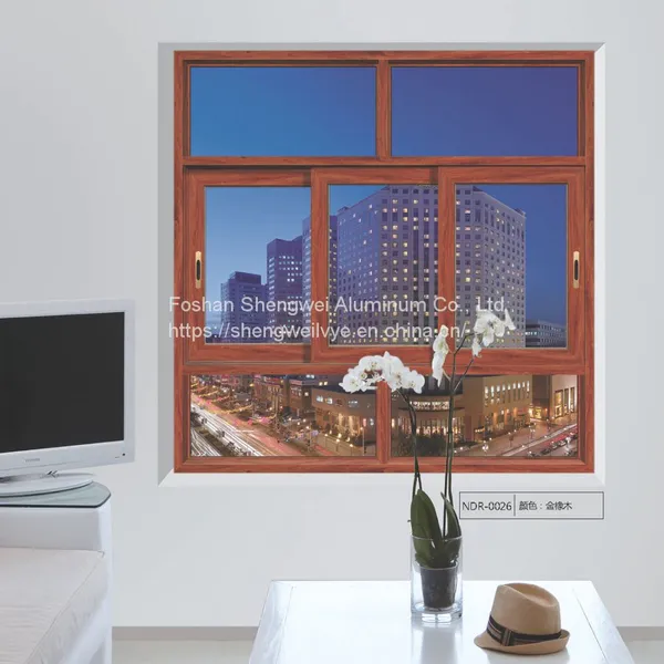 China Factory Aluminum Frame Sliding Window With Mosquito Net Double Glazing Sliding Glass Windows photo-3