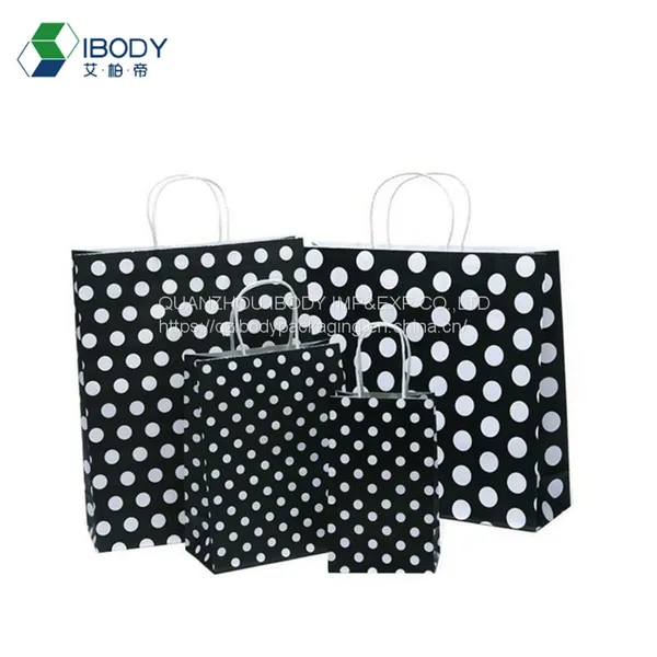 China Gold Supplier Wholesale Customized Shopping Bag Colored Paper Rope Handle Kraft Paper Bag photo-3