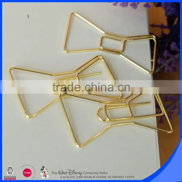 Iron Wire Colorful Plated Bow Paper Clip Logo Design Quality Choice photo-3