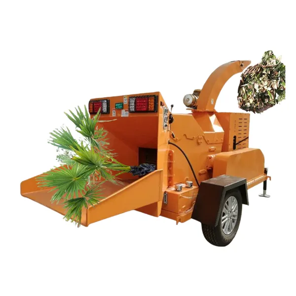 Mobile Engine Diesel Wood Chipper Shredder Waste Tree Branches Wood Chipper Machine