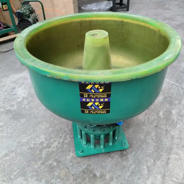 High-quality Vibratory Polishing Machine With PU-lined Barrel, 16-inch Round Bead Polishing Equipment photo-4