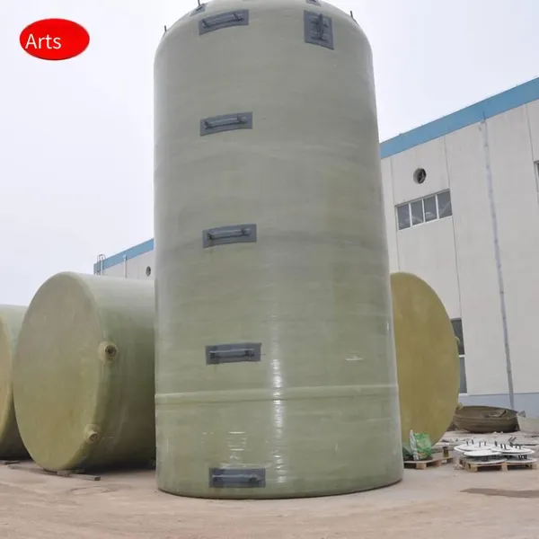 Hydrochloric Acid Fiberglass Reinforced Plastic Storage Tank, Brine Tank, Storage Tank and Elevated Tank. Specifications and Sizes Can be Customized.